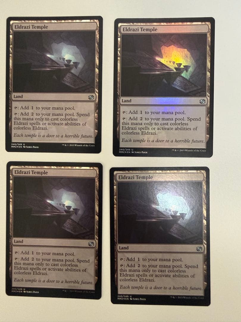 mtg エルドラージの寺院　英語foil4枚セット