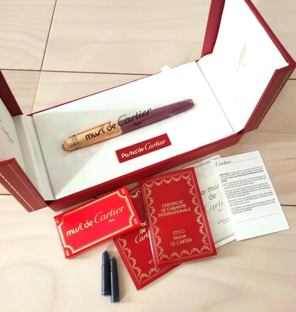 新品同様 Cartier パシャ ドゥ カルティエ 18K ゴールド 万年筆