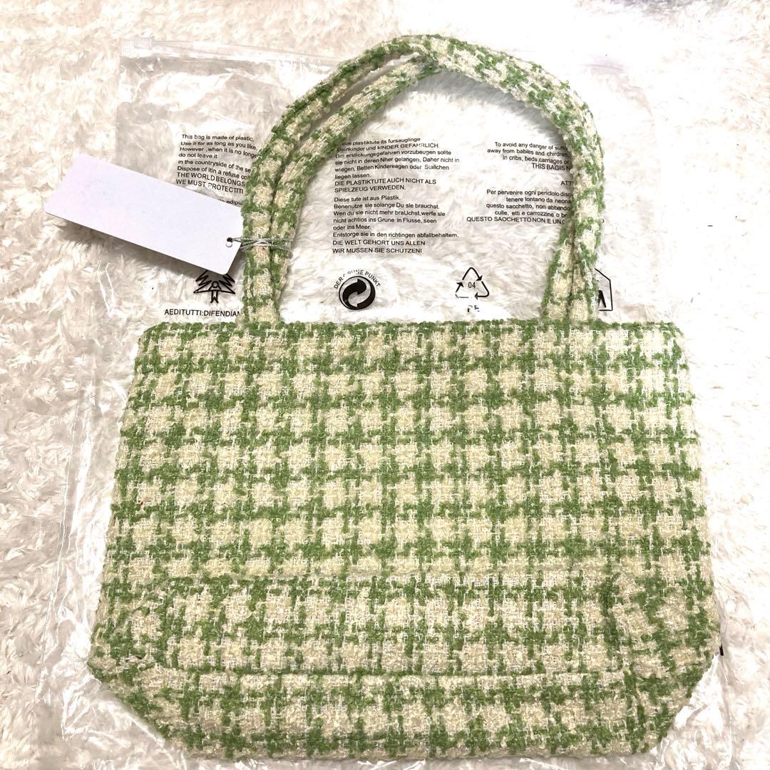 CHANEL ツイードトートバッグ　スパンコール
