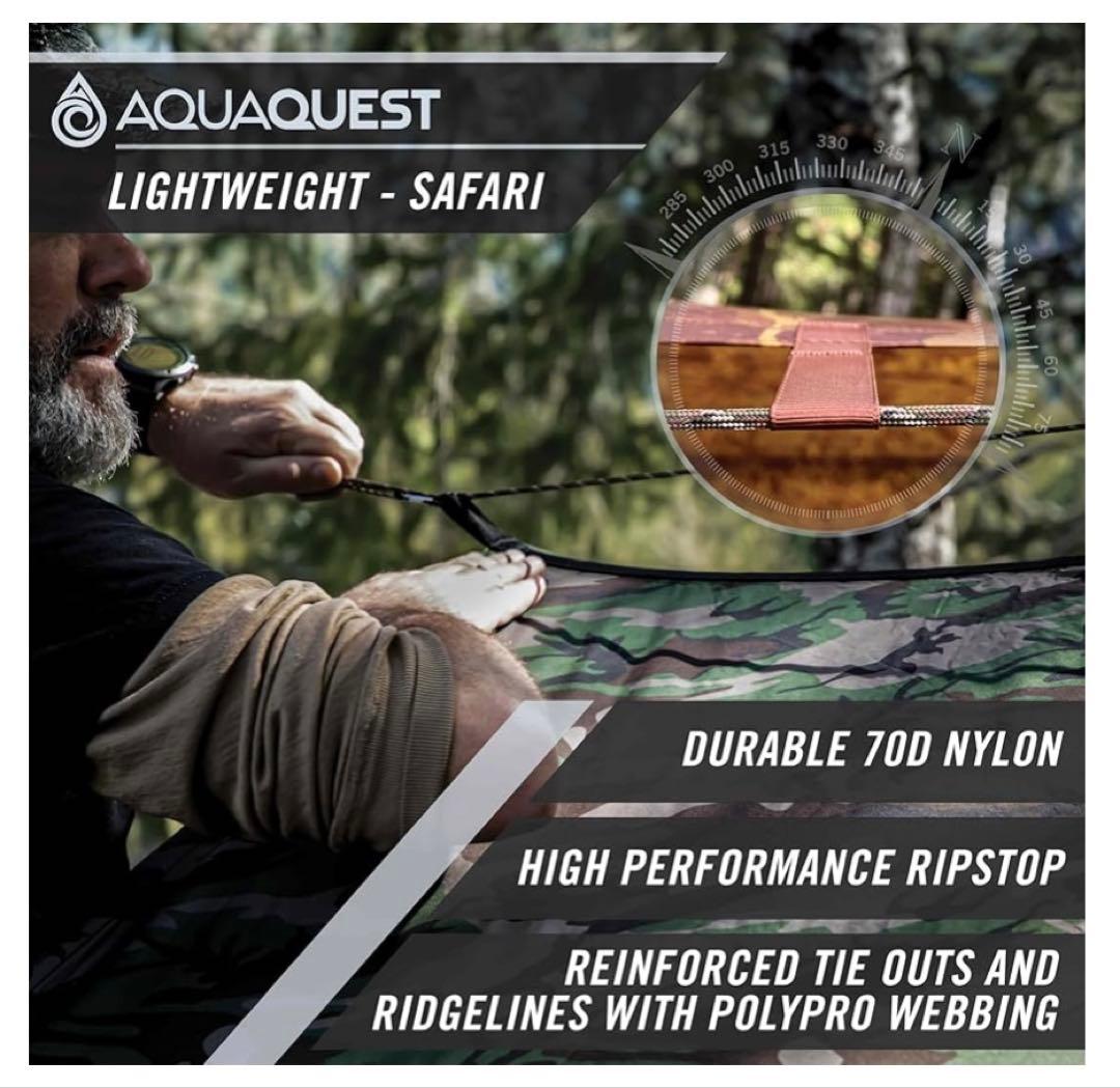 AQUA QUEST Safariタープ 3×3m /DDタープ