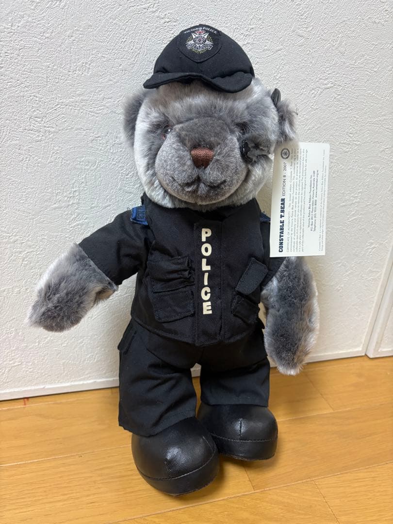 警察ぬいぐるみ　メルボルン　特殊部隊バージョン