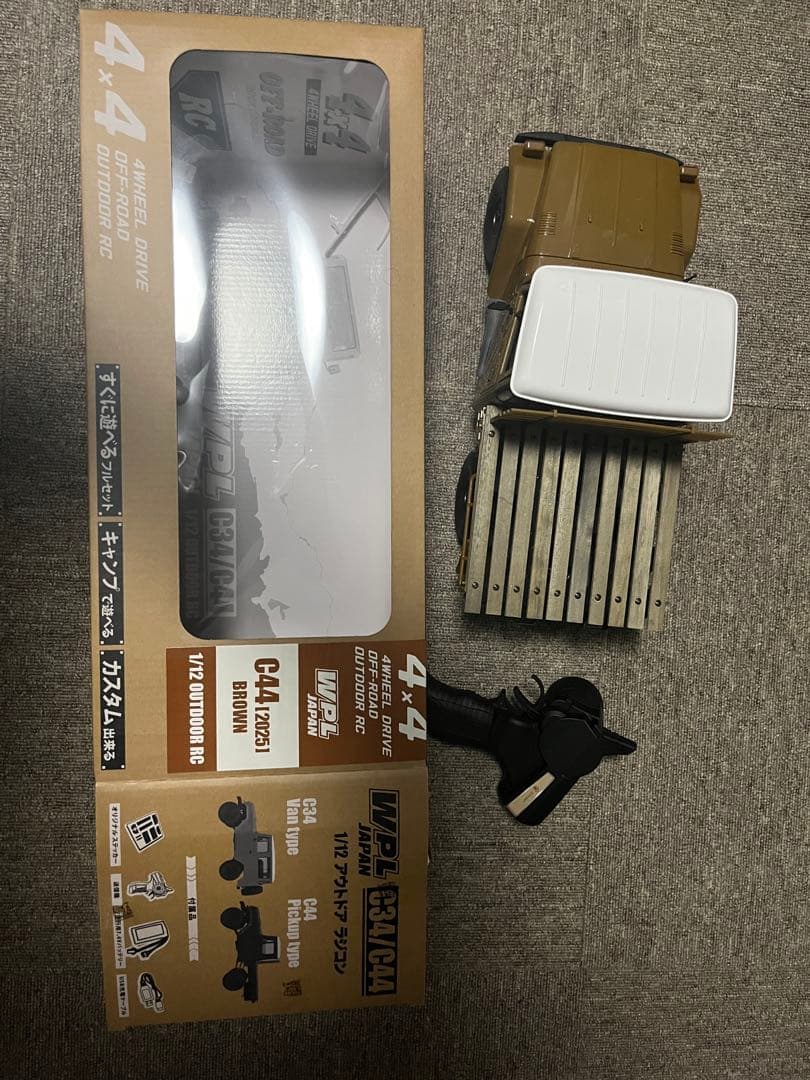 WPlL JAPAN C44 1/12 Outdoor RC ブラウン 技適付き