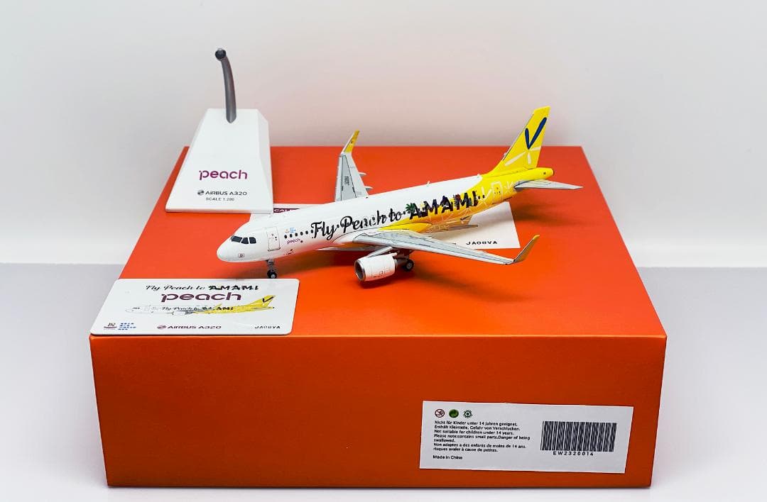 航空機・ヘリコプター Peach A320 JA08VA 1/200