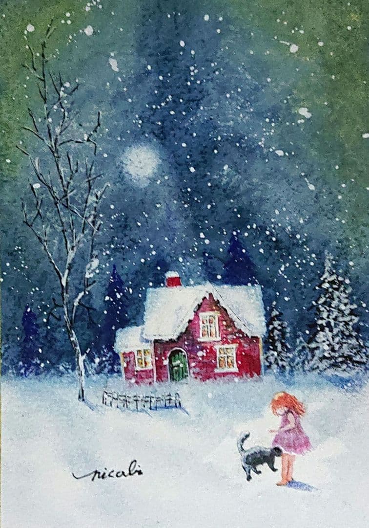 絵画 ★momorin★ Fiskars 929 他2点A5 原画 ア−ト