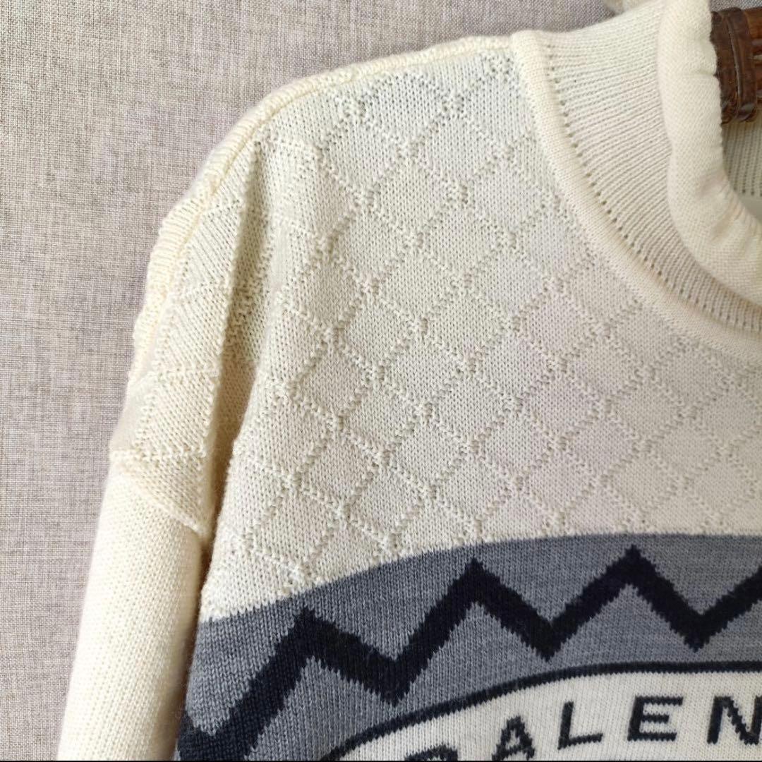 バレンシアガ　セーター　BALENCIAGA タートルネック　ホワイト　ゴルフ
