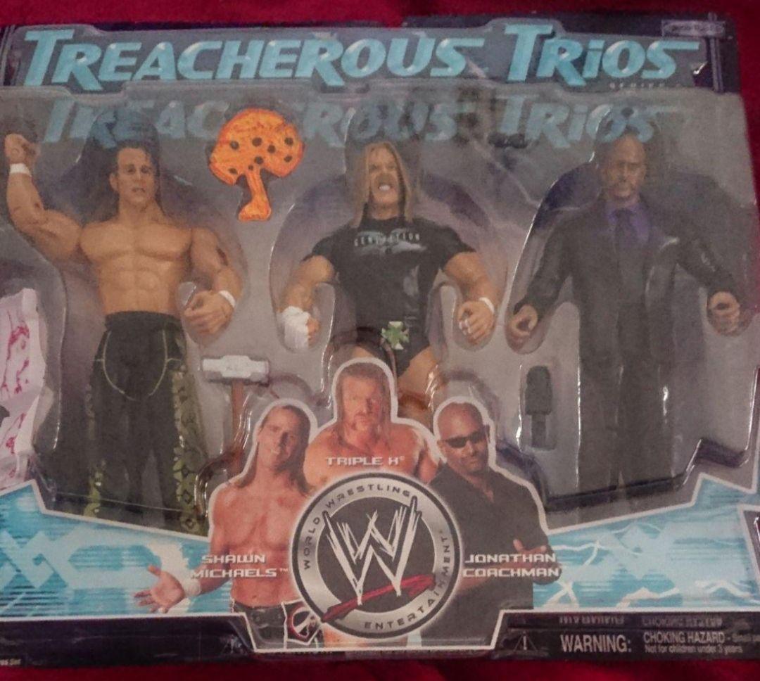 WWE HBK&HHH&COACHMAN フィギュア
