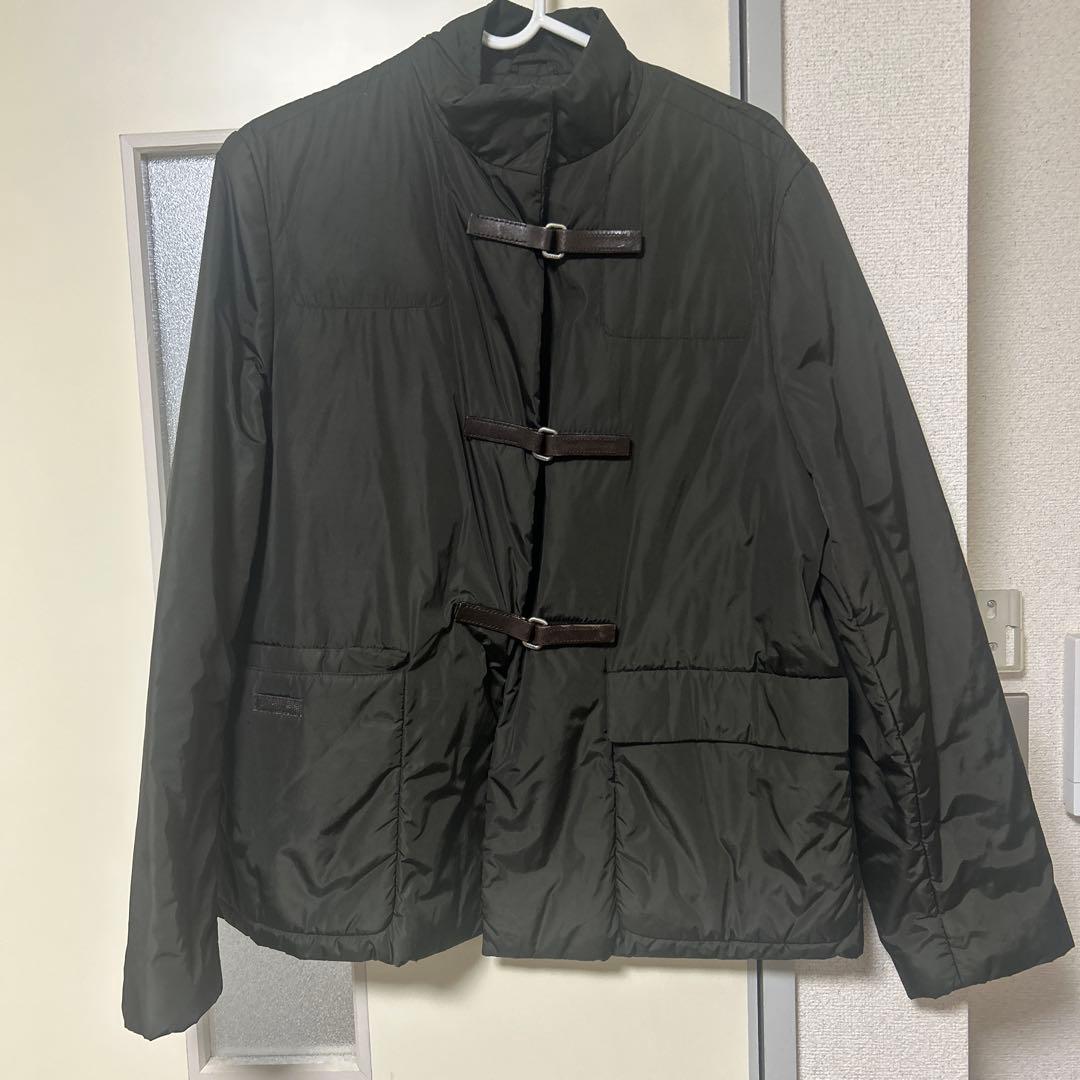 魔*王様 Prada 99aw ナイロンジャケット レザーベルト 42 90s