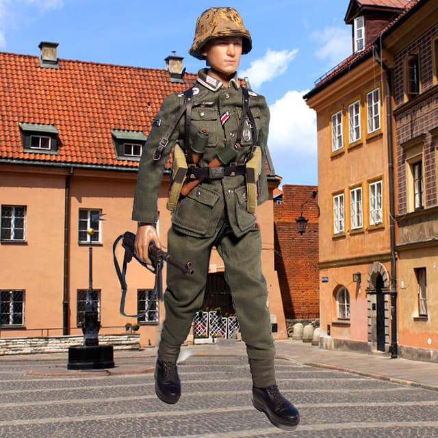 1/6　フィギュア　ウェントワース・ミラー似　ドイツ軍　関節可動フィギュア