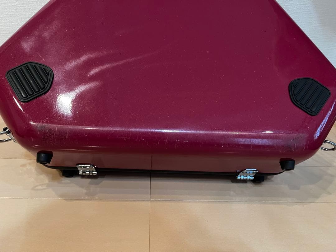 フレンチホルンケース バーガンディ　ワイン色