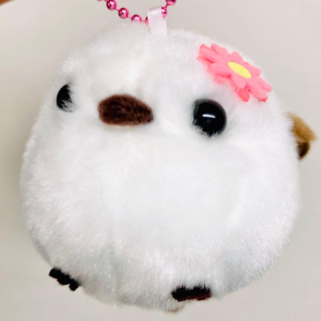 ふくふく シマエナガ カラフルフラワー VMC ぬいぐるみ　マスコット