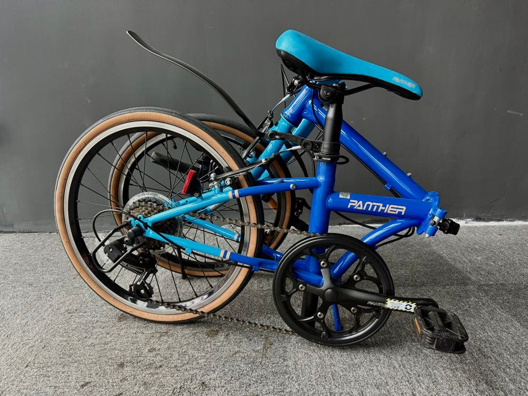美品 新品未使用 Panther 20インチ折りたたみ自転車 スカイブルー
