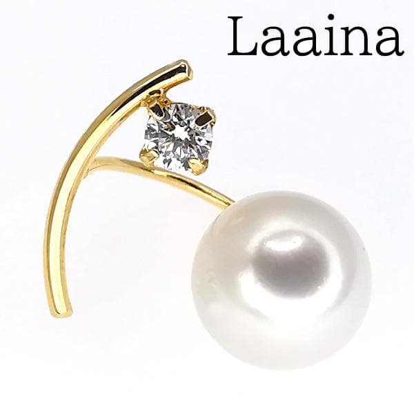 ラアイナ Laaina パール ダイヤ シングルピアス