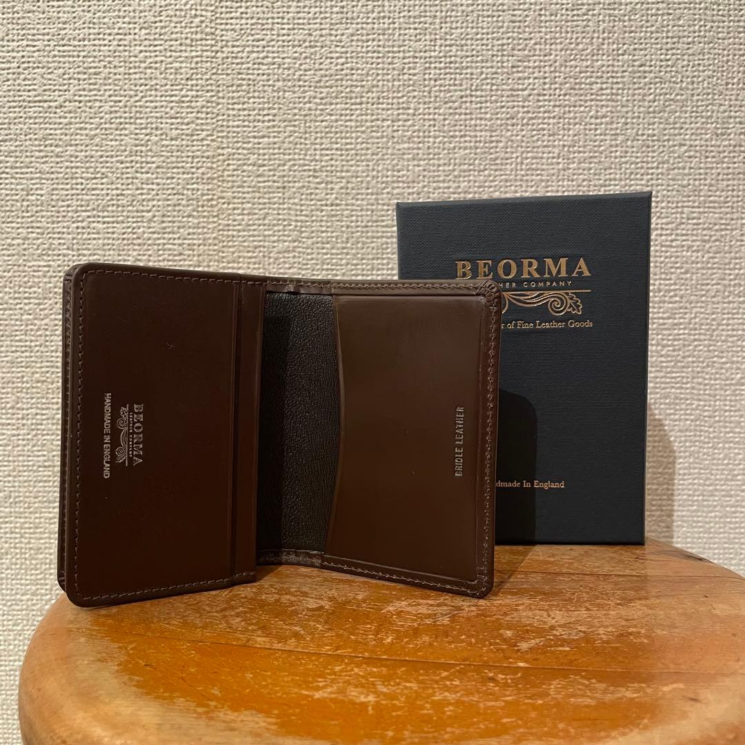 BEORMA レザー 名刺入れ ダークブラウン