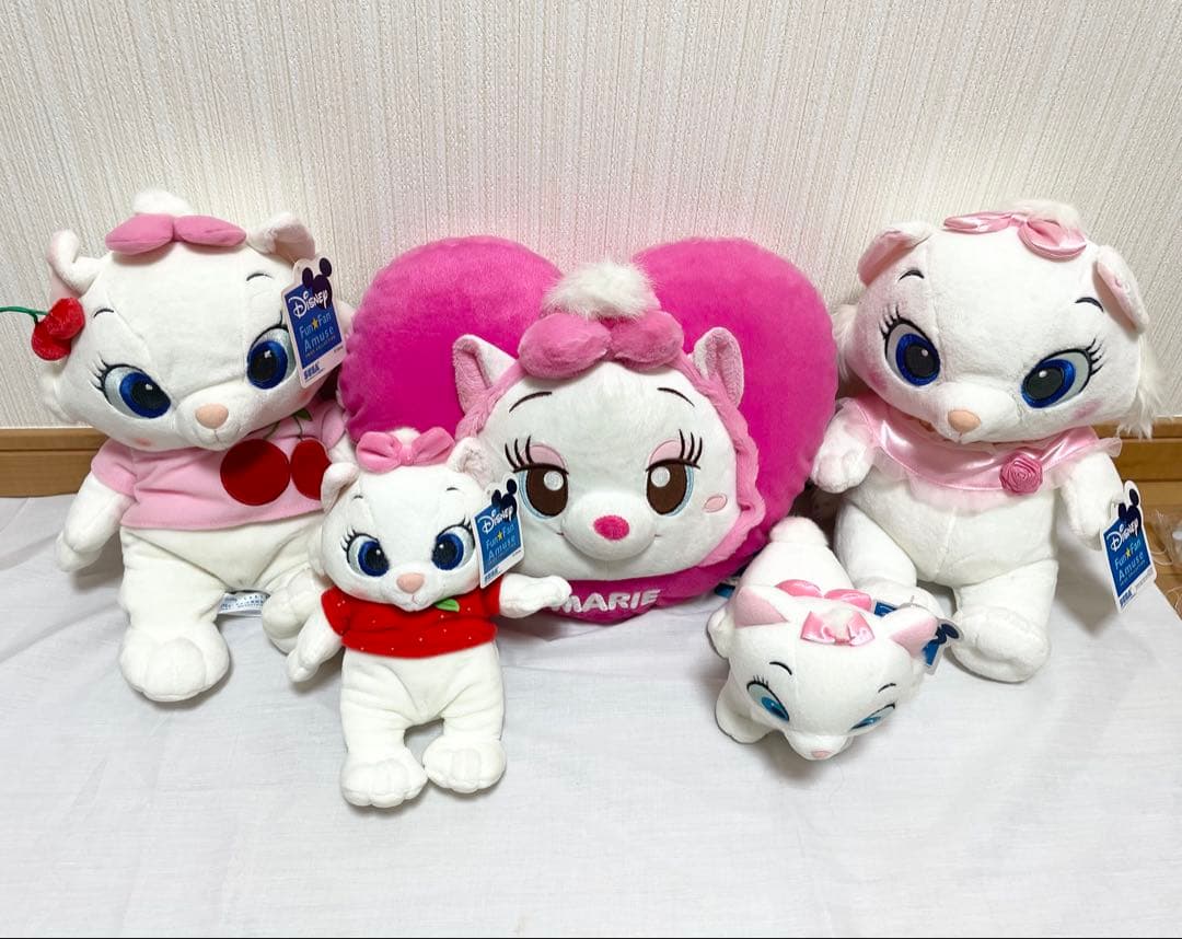 【未使用タグ付き】ディズニー マリーちゃん ぬいぐるみセット Marie 非売品