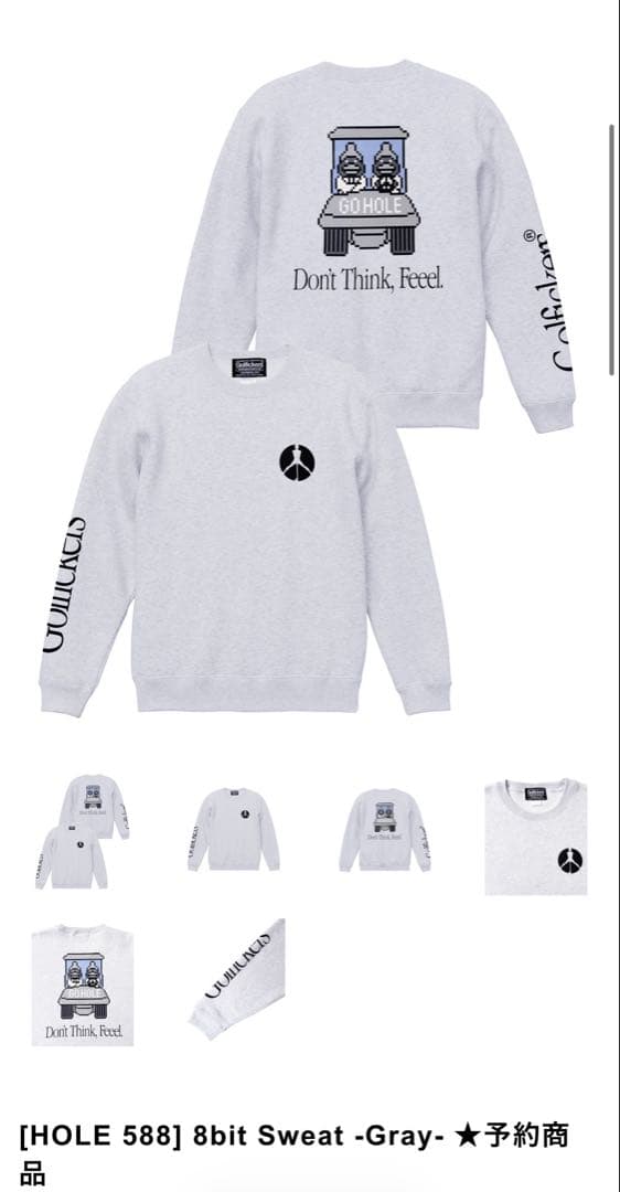 ゴルフィッカーズ　8bit Sweat -Gray-