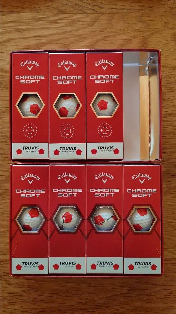 Callaway Chrome Soft サッカー柄ゴルフボール 21球
