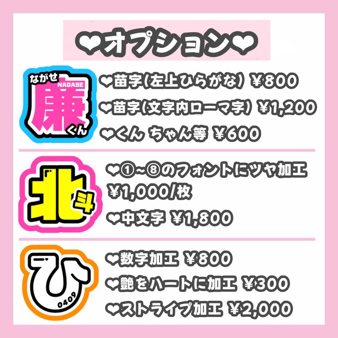 ♡ページ うちわ文字 オーダー うちわ屋さん 連結うちわ 文字パネル