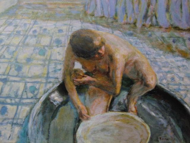 ピエール・ボナール【浴槽、ブルーのハーモニー】 高級画集画