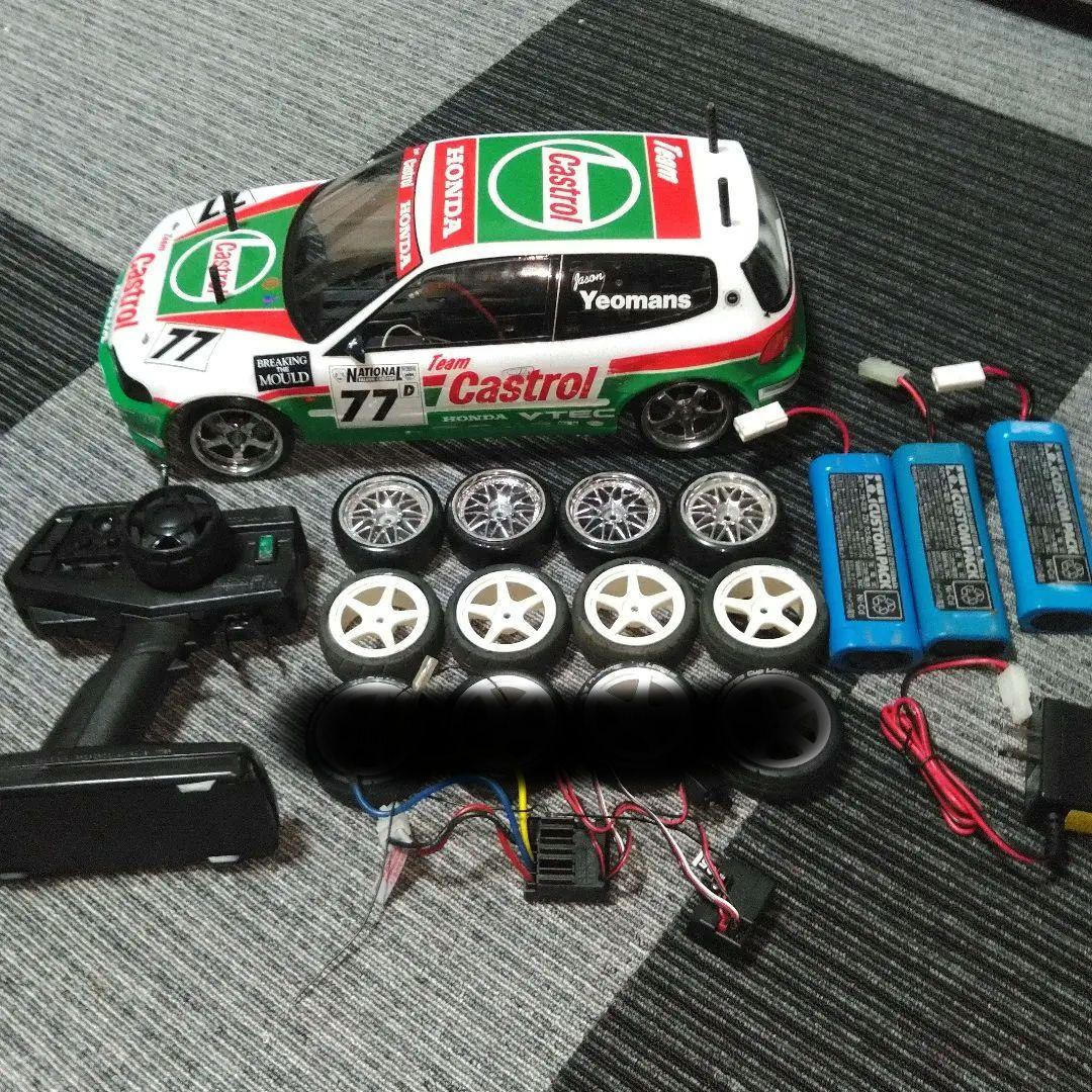 田宮　タミヤ　TT-01D 寄せ集め　ジャンク　シビック　EG6