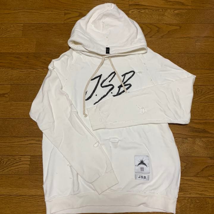 j.s.b.パーカー 白Mサイズ