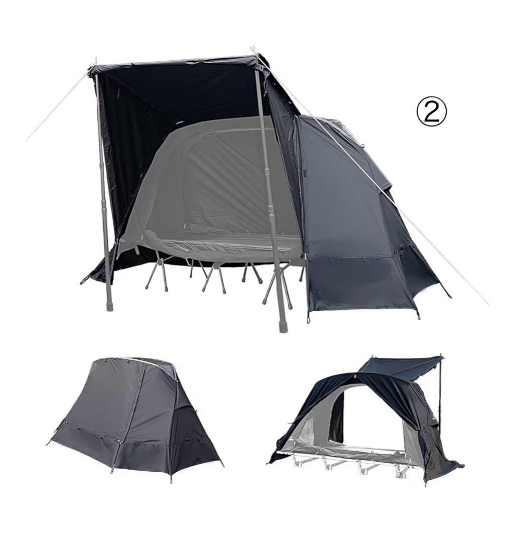 【未使用・2点セット】GO Glamping コットテント＋専用フライシート