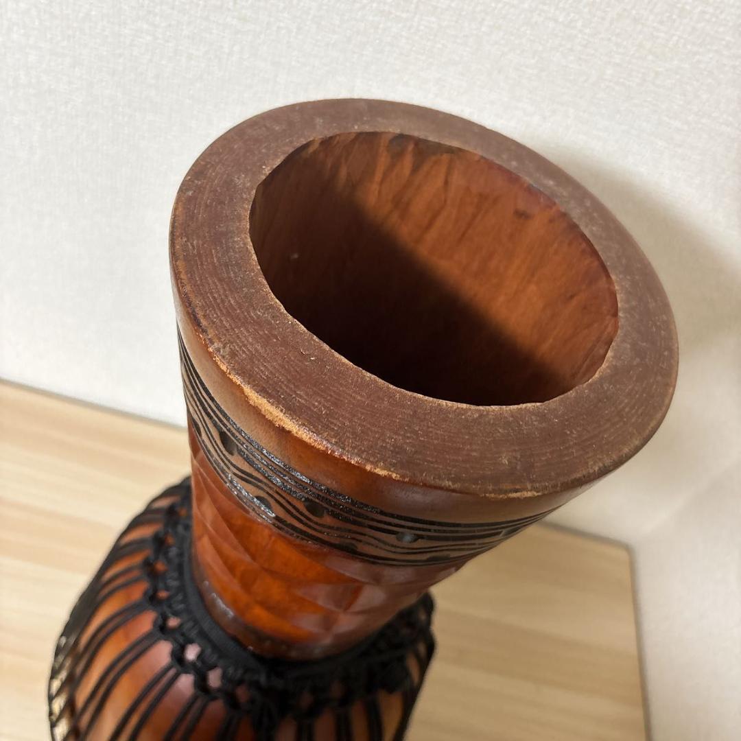 【美品】ジャンベ 50cm 民族楽器 アフリカ 太鼓 天然木・ヤギ皮