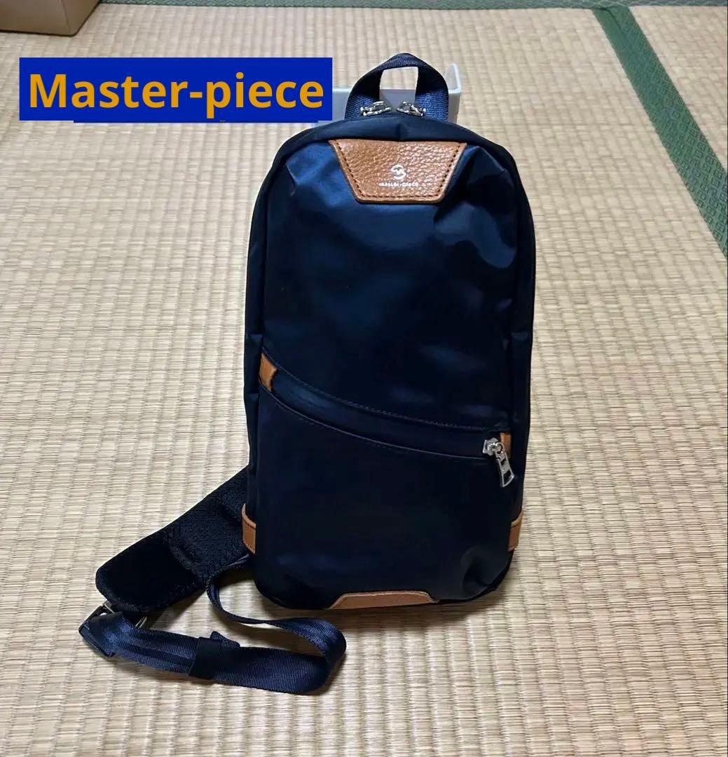 げ*ー様 Master-piece メンズショルダーバッグ　ネイビー