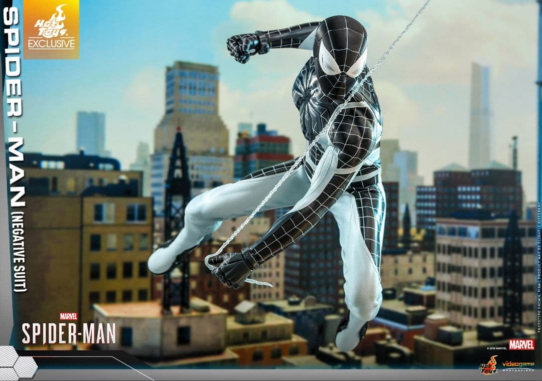ホットトイズ１／６スケール スパイダーマン ネガティブ・スーツ版