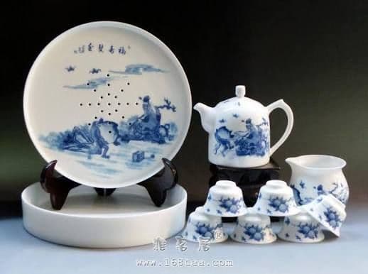 青白磁 茶器セット