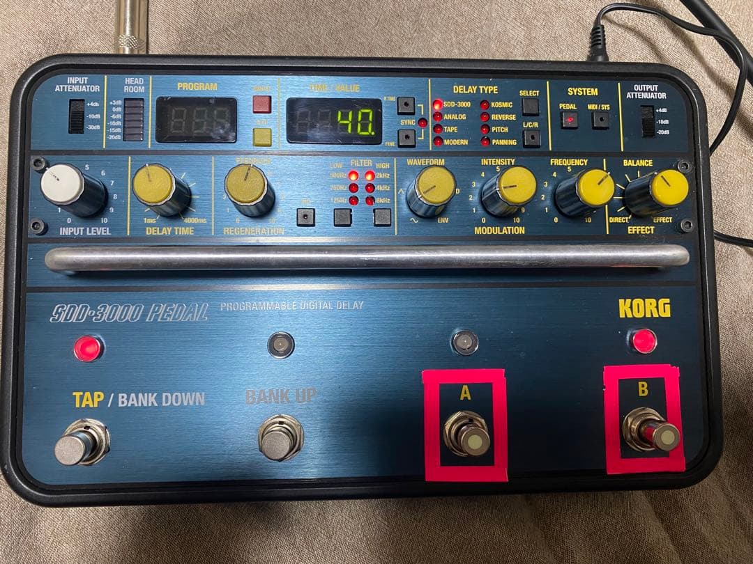 KORG SDD-3000 PEDAL プログラマブルデジタルディレイ