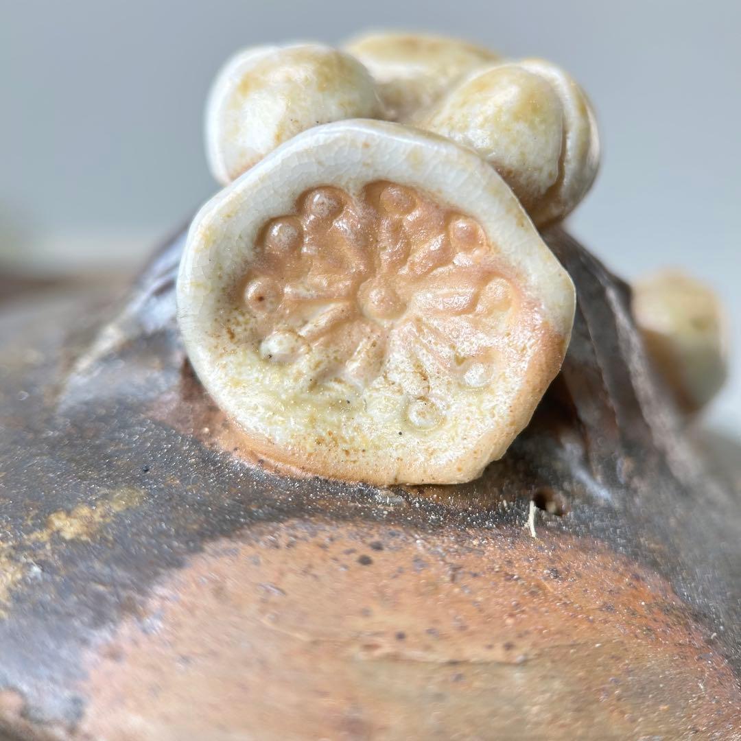 石田安弘 備前焼梅宝瓶 般若心经 人気作者 急須 共箱 共布 茶注 煎茶 茶道具