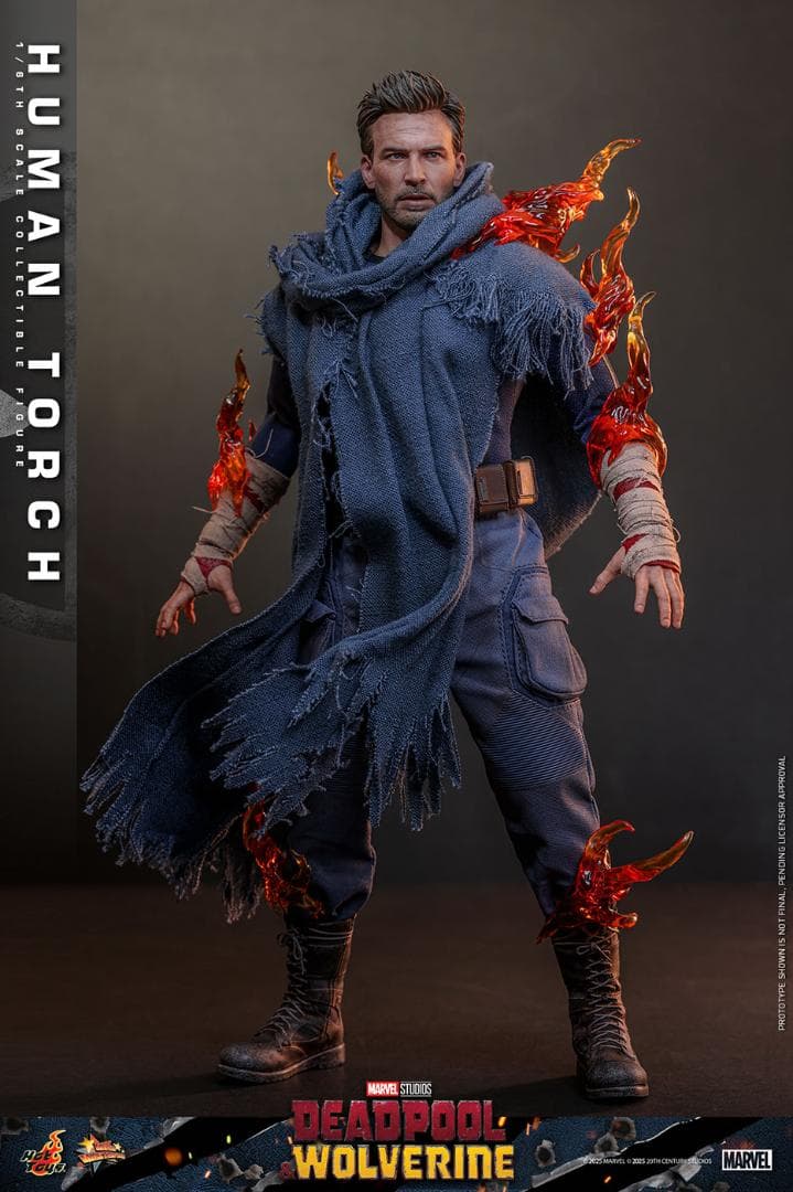 ホットトイズ 1/6デッドプール＆ウルヴァリン ヒューマン・トーチ MMS789