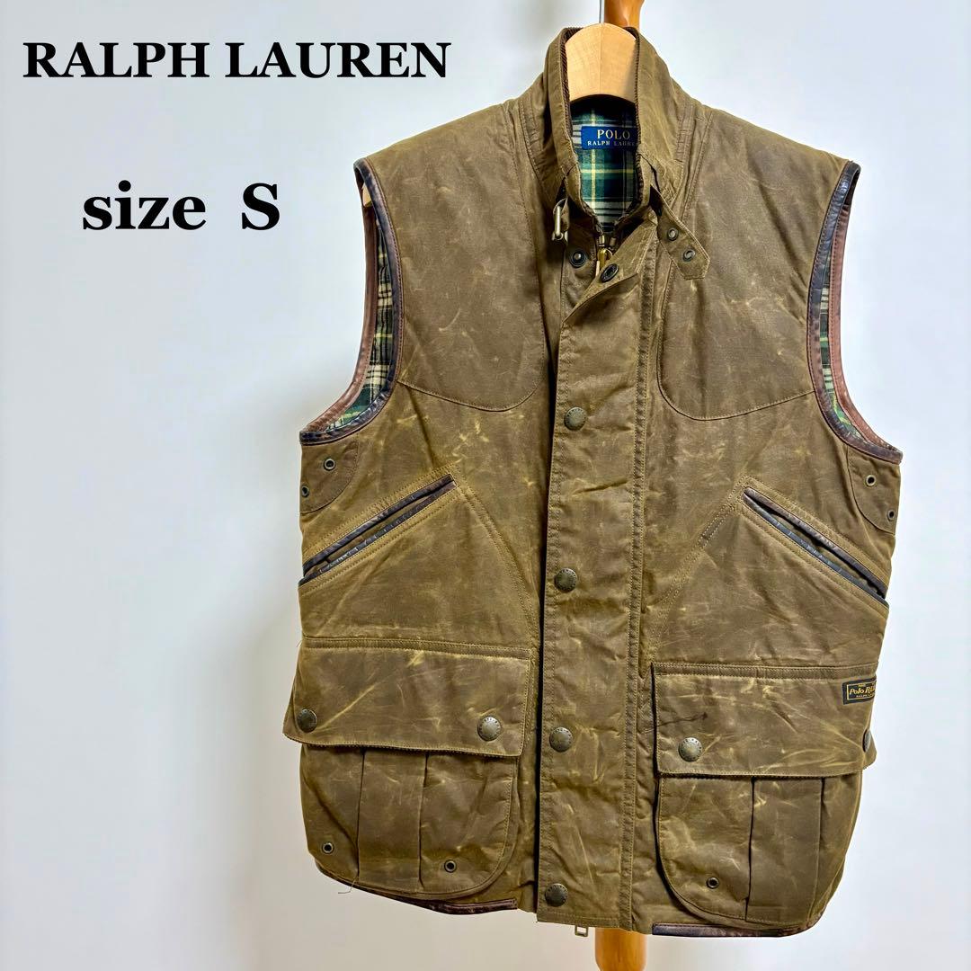 Ralph Lauren オイルドベスト サイズS ラルフローレン バブアー