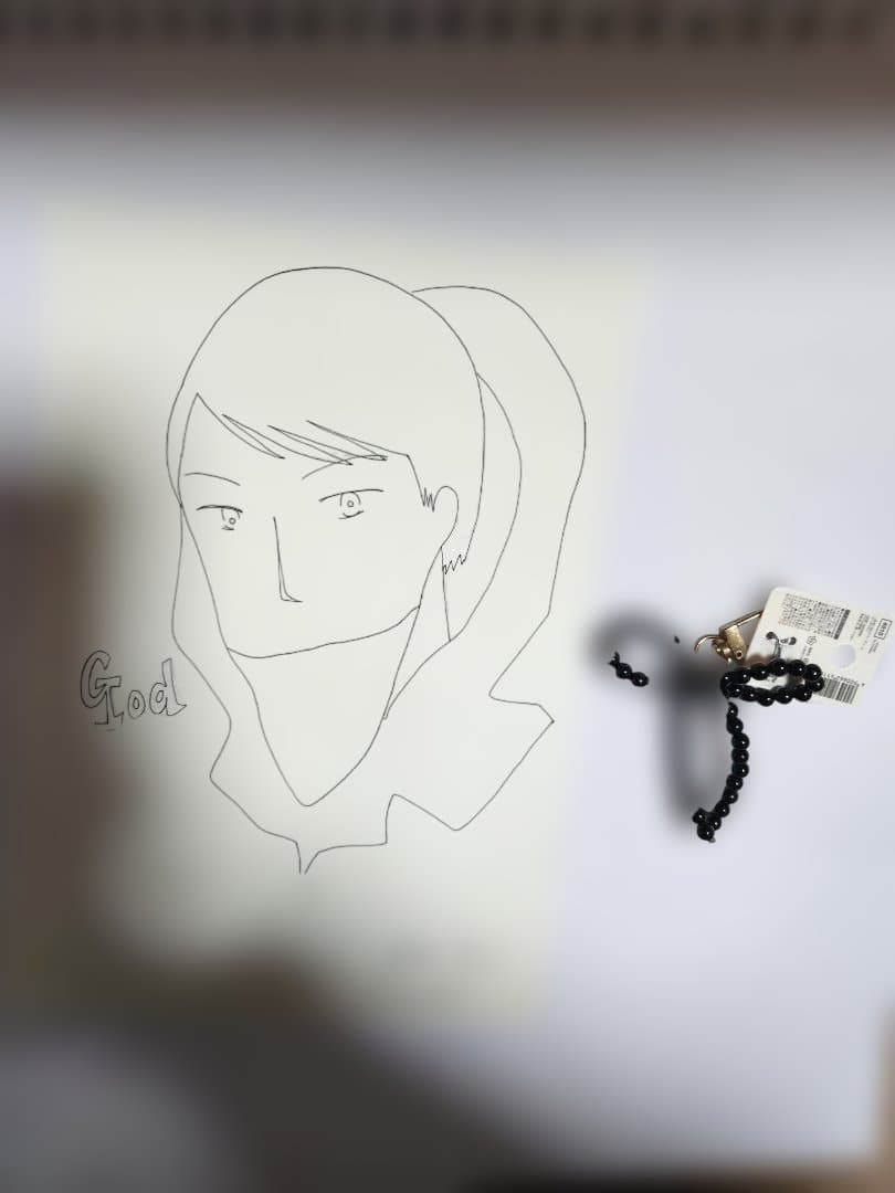 神様 鉛筆画