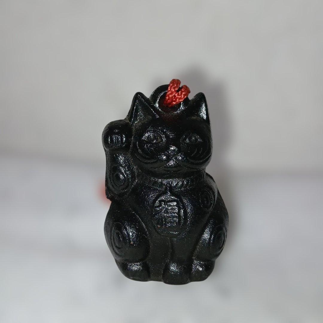 招き猫　鉄器　鈴
