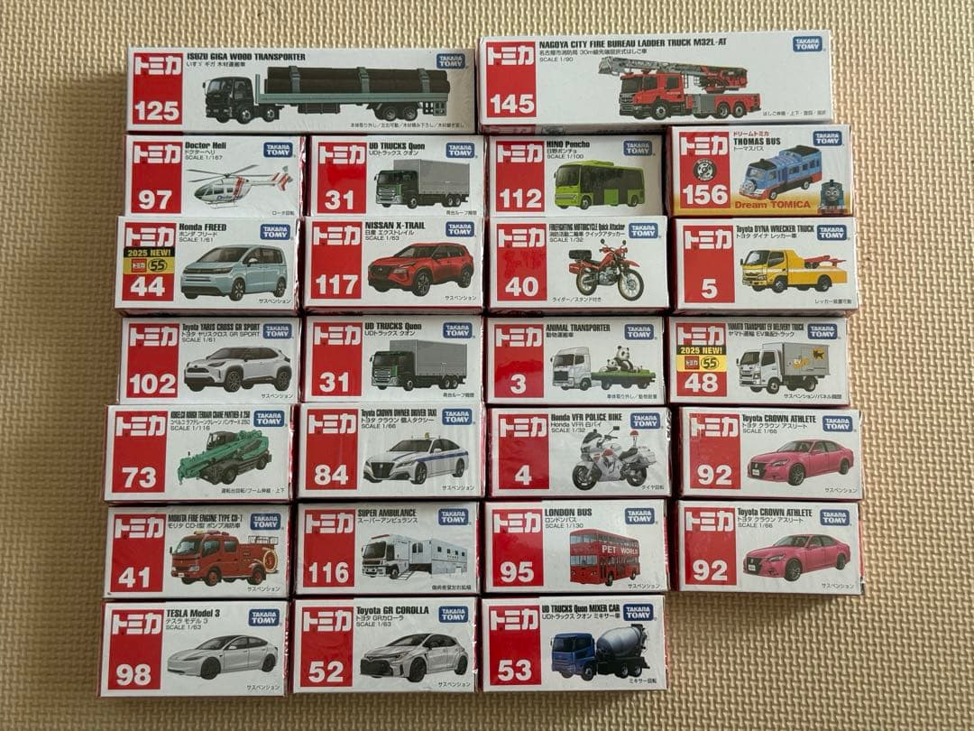 【未開封新品】トミカ まとめ売り 25台