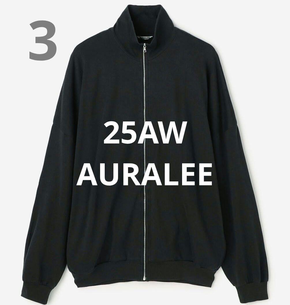 【25AW】オーラリー スーパーハイゲージ スウェット ジップ ブルゾン