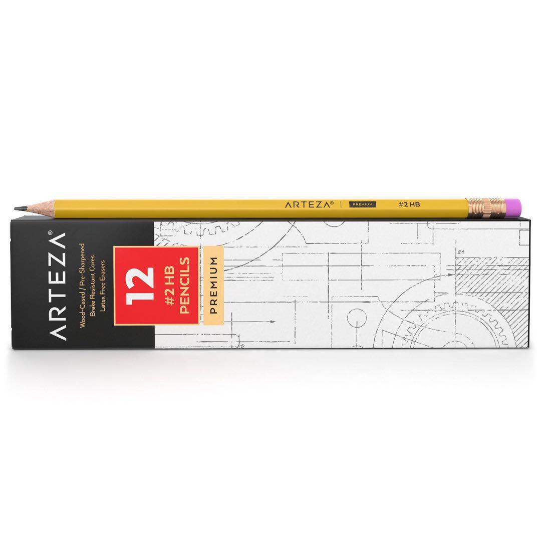 ☘️大容量☘️【72本】デッサンのゴム製HB2 Artezaの鉛筆