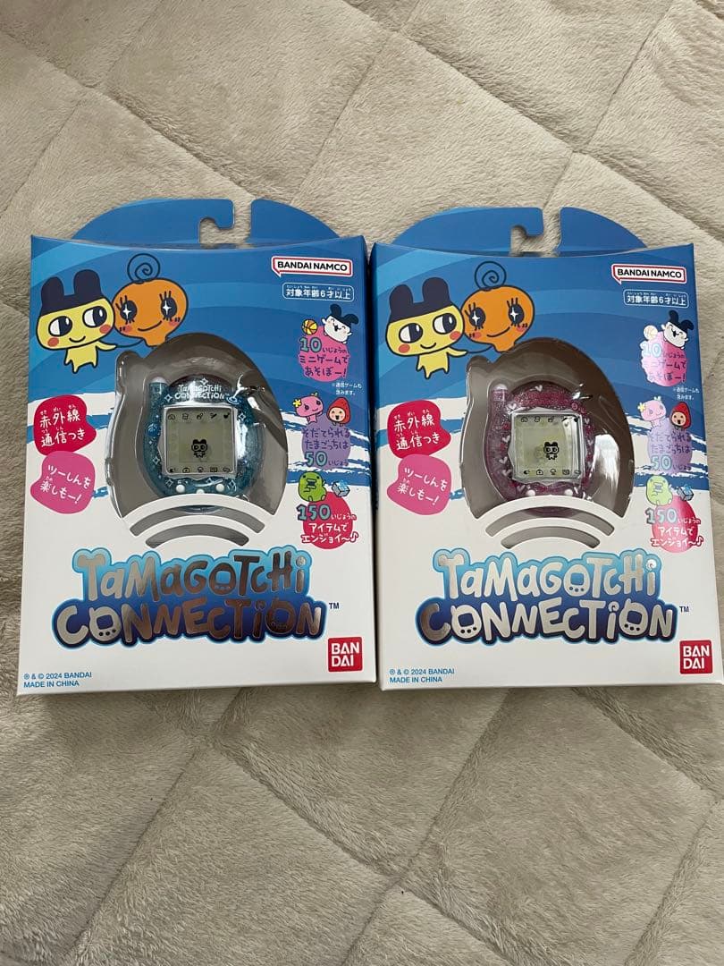 たまごっちコネクション　ぴんくらめ　みずいろらめセット　箱、取説有中古品