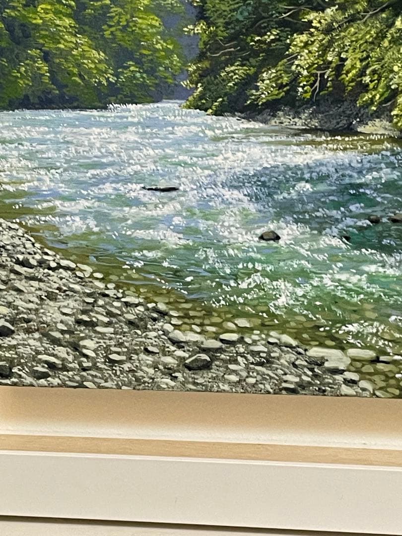舘山浩丈　五月雨の後　油彩　F3 ・3号　写実　リアリズム　細密画　風景画