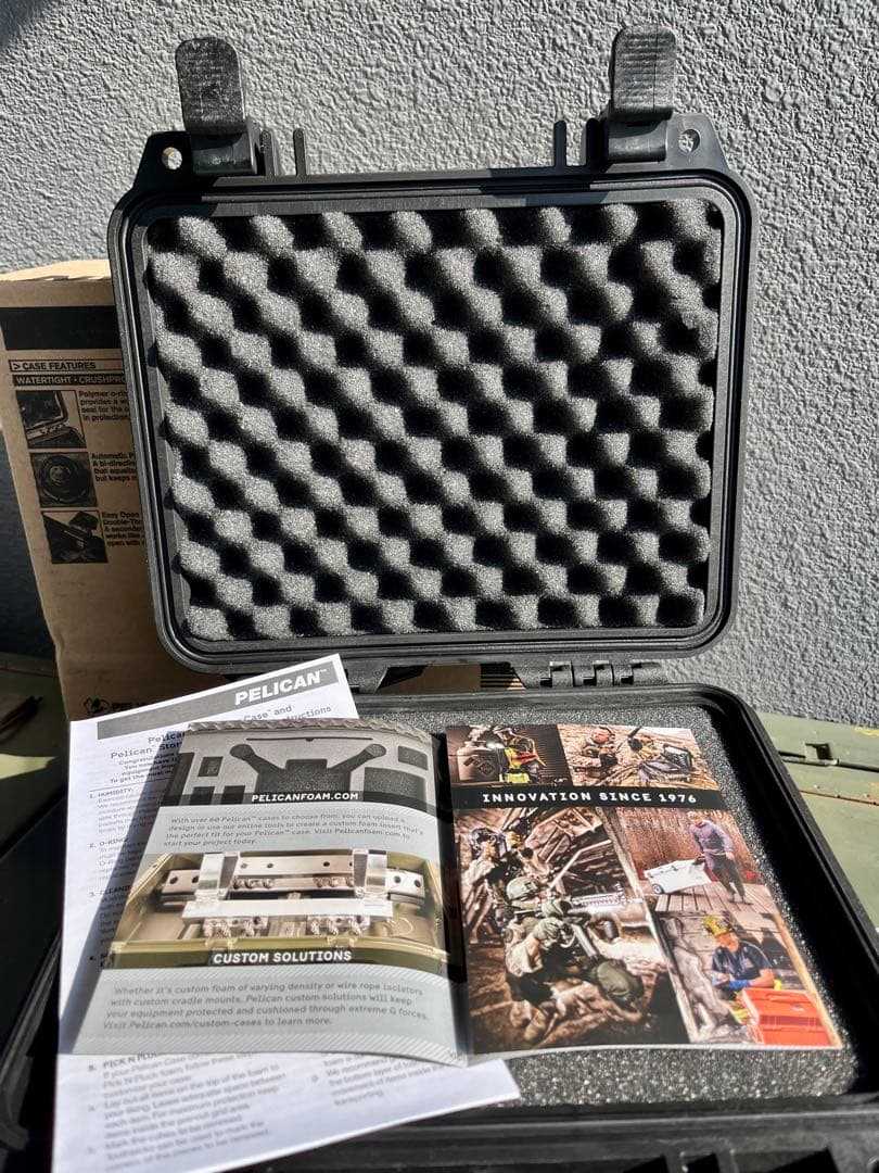 米軍放出未使用品 PELICAN ペリカン1200 ハードケースブラック防水防塵