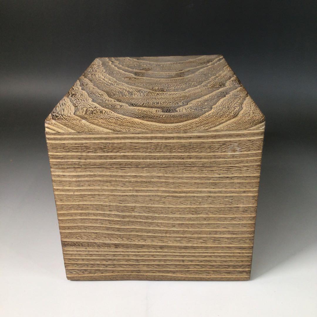Ｒ８５８　茶箱　『指物師　大崎雄斉作』『焼桐』『利休茶箱』　紙箱　茶道具