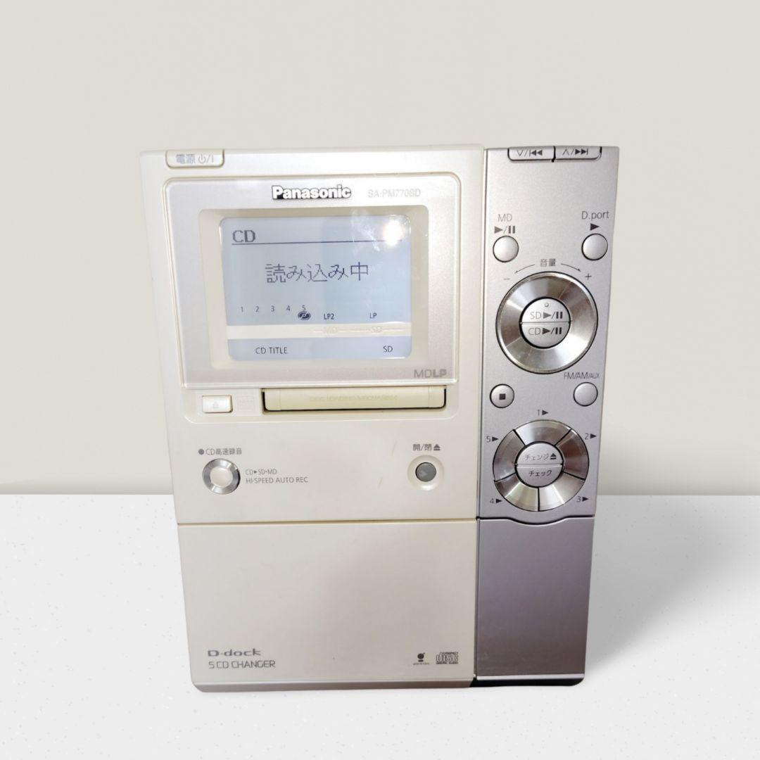 コンポ Panasonic SC‑PM770SD／5CDチェンジャー SD MD