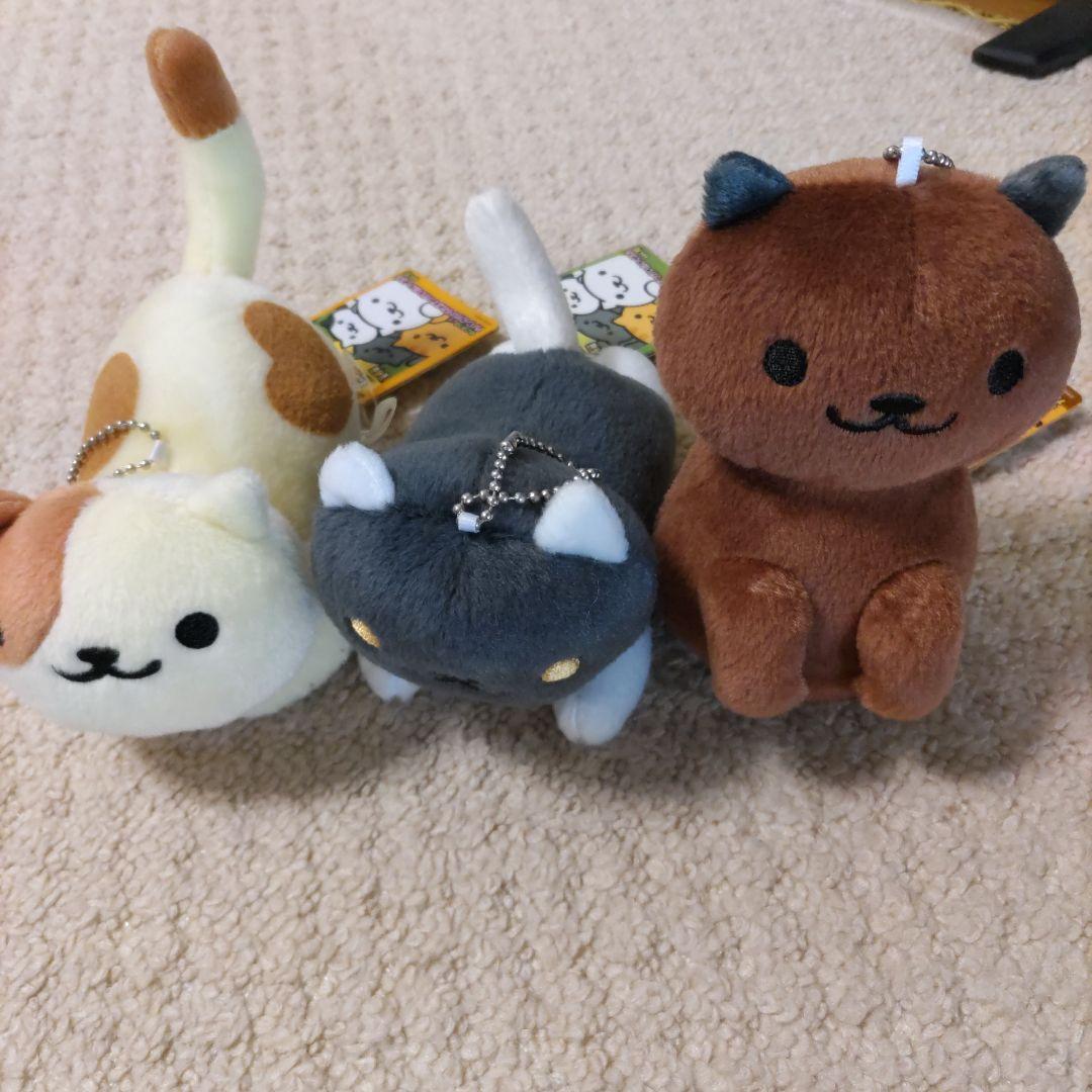 ねこあつめ　　カバンに付けられるぬいぐるみ他