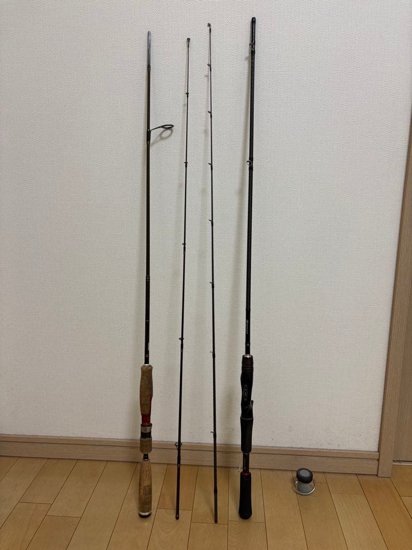シマノ ゾディアス 164Lとメジャークラフト コルキッシュ 622UL 2本