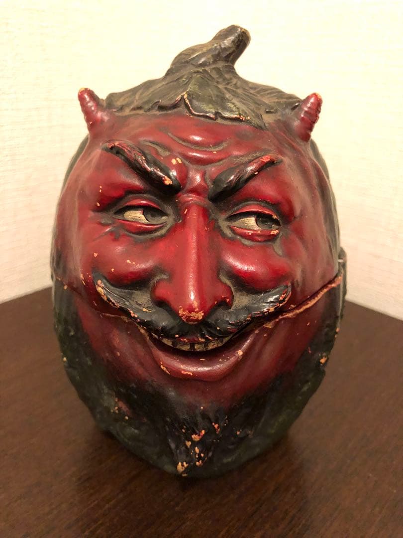 アンティーク　デビル 悪魔 サタン 骨董　ヒュミドール　髑髏　骸骨　ビンテージ