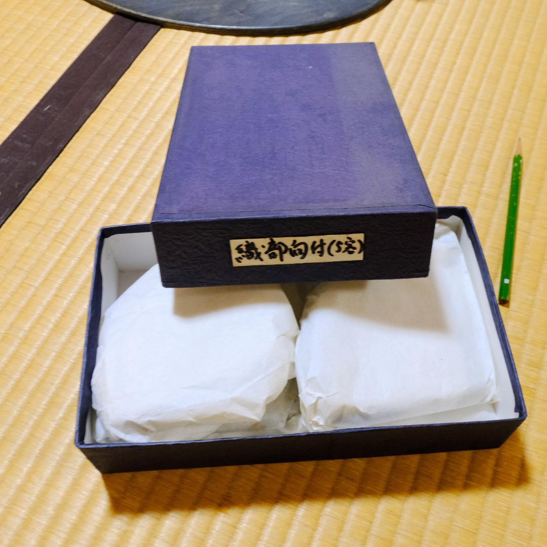 織部焼向付　陶器 5客