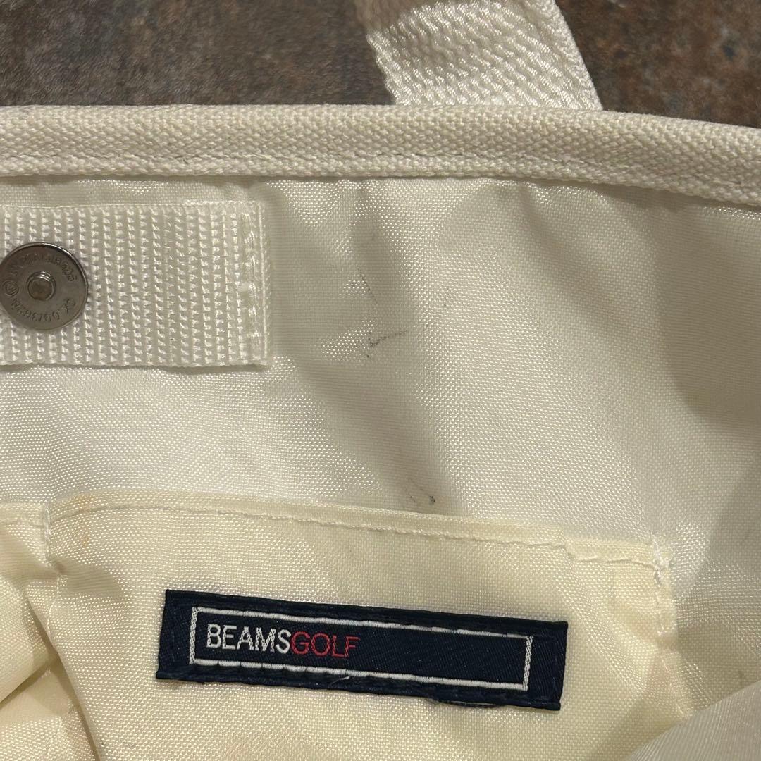BEAMS GOLF various ロゴ カートバッグ　ホワイト　渋野日向子