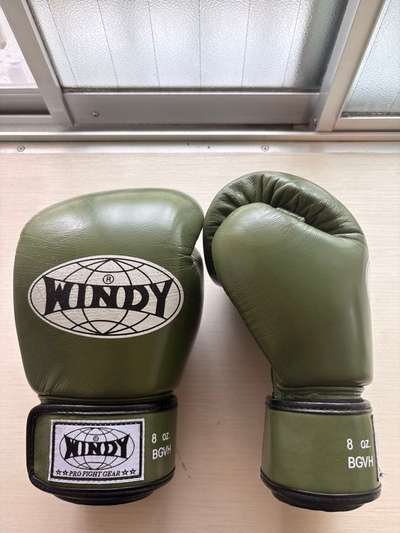WINDY ボクシンググローブ 8oz オリーブグリーン