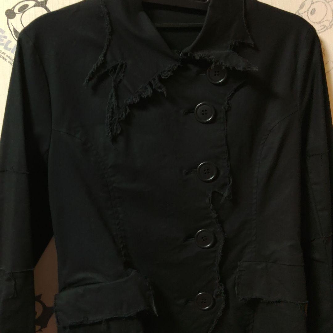 Rituals フリンジ付き黒長袖シャツ